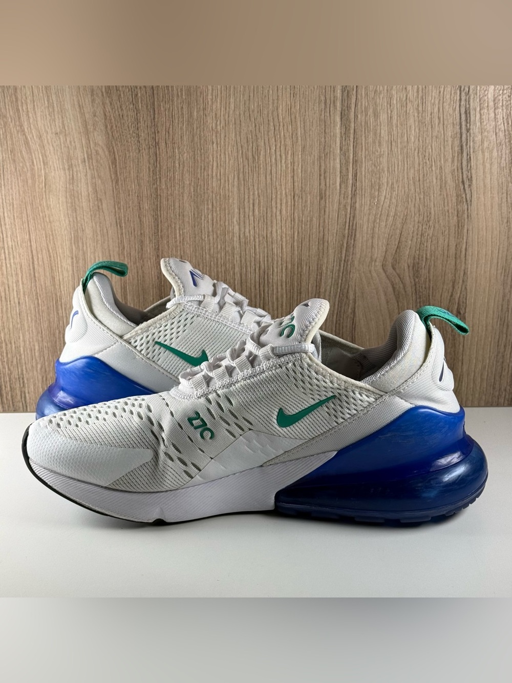 Nike Air Max 270 White Court White/Purple Sneakers AH6789-109 Women’s Size 9 - Picture 5 of 12